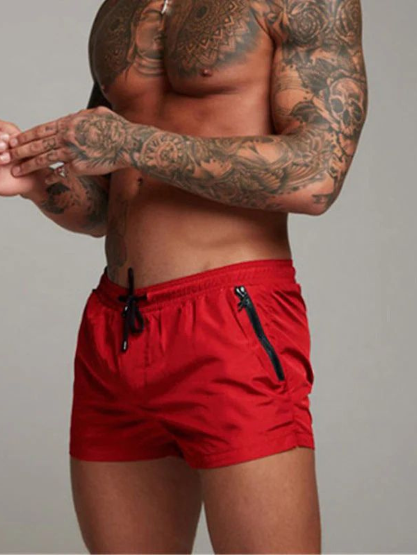 Momount Men Swim Shorts – Drawstring Slim Fit Mid Length Summer