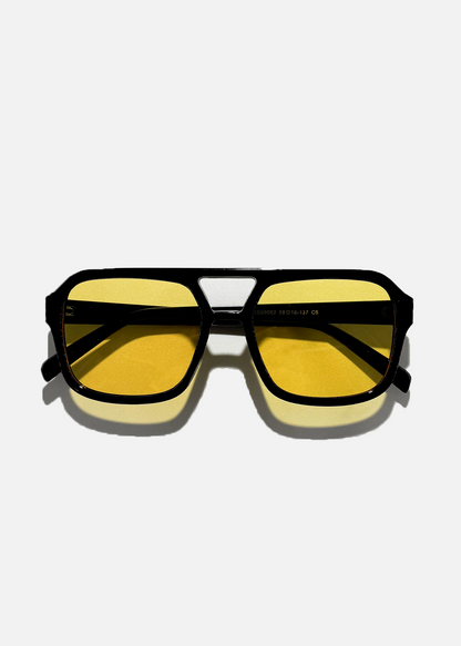 Minerva | Vintage aviator sunčane naočale sa žutim lećama