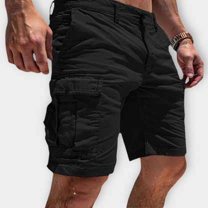 Momount Men Cargo Shorts – Slim Fit Flap Pocket Cotton Summer