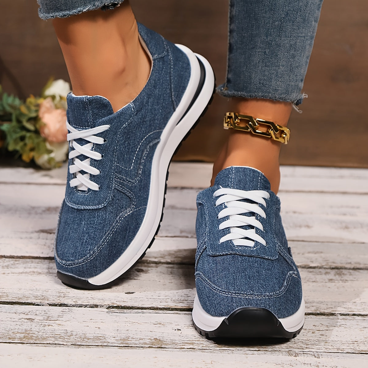 Paloma | Canvas Platform Lace Up Walking Sneakers