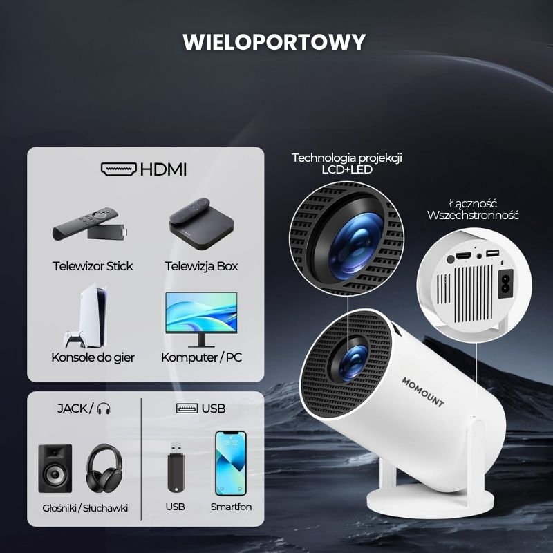 Beamer – WLAN- und Bluetooth-Unterstützung mit 4K