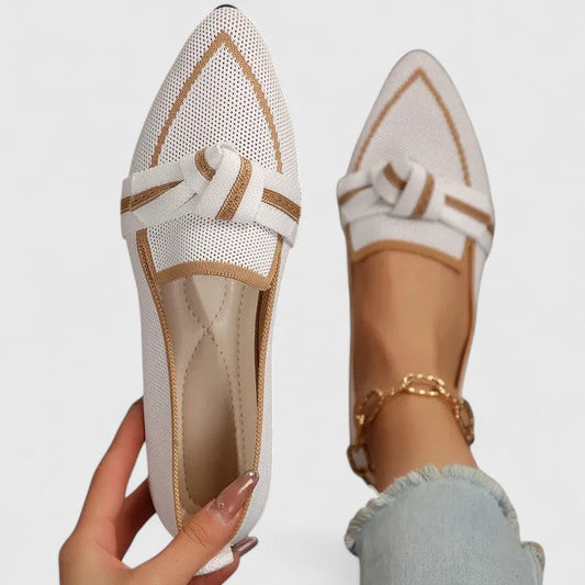 Elegante Mules Damen aus Strickmesh mit Knoten-Detail – für den mühelosen Auftritt