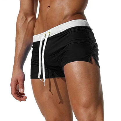 Momount Men Swim Shorts – Drawstring Slim Fit Quick Dry Summer