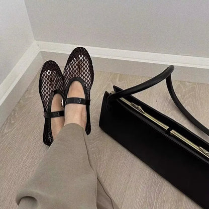 Momount Women Mesh Ballet Flats