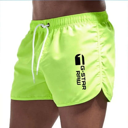 Momount Men Swim Shorts – Drawstring Quick Dry Slim Fit Elastic Waist