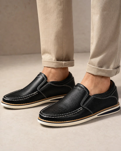Handnaht-Slip-on-Loafer für Herren mit elastischen Einsätzen — image 1