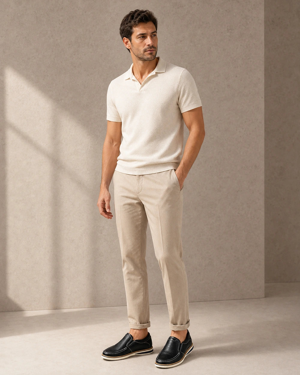 Handnaht-Slip-on-Loafer für Herren mit elastischen Einsätzen — image 3