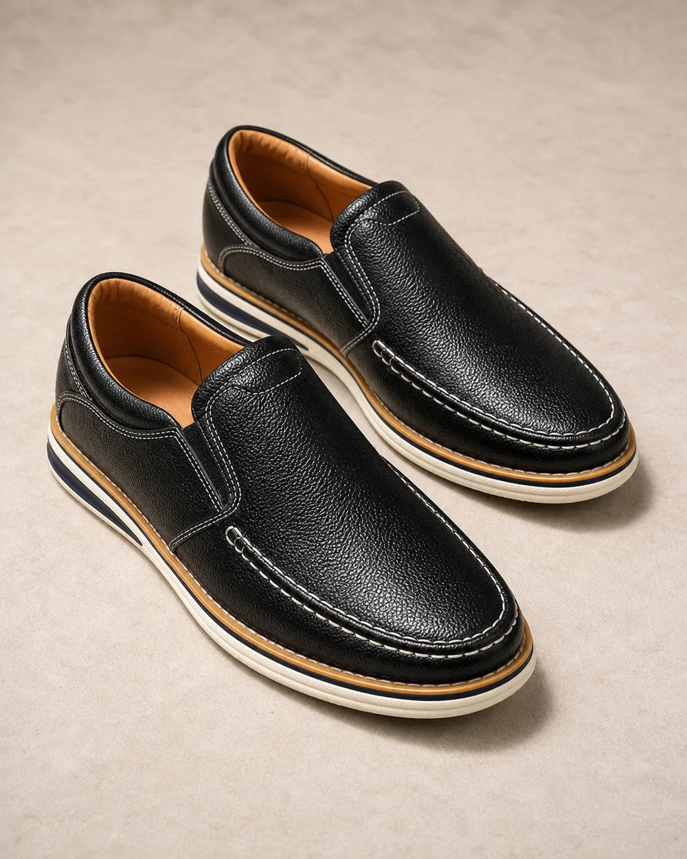 Handnaht-Slip-on-Loafer für Herren mit elastischen Einsätzen — image 4
