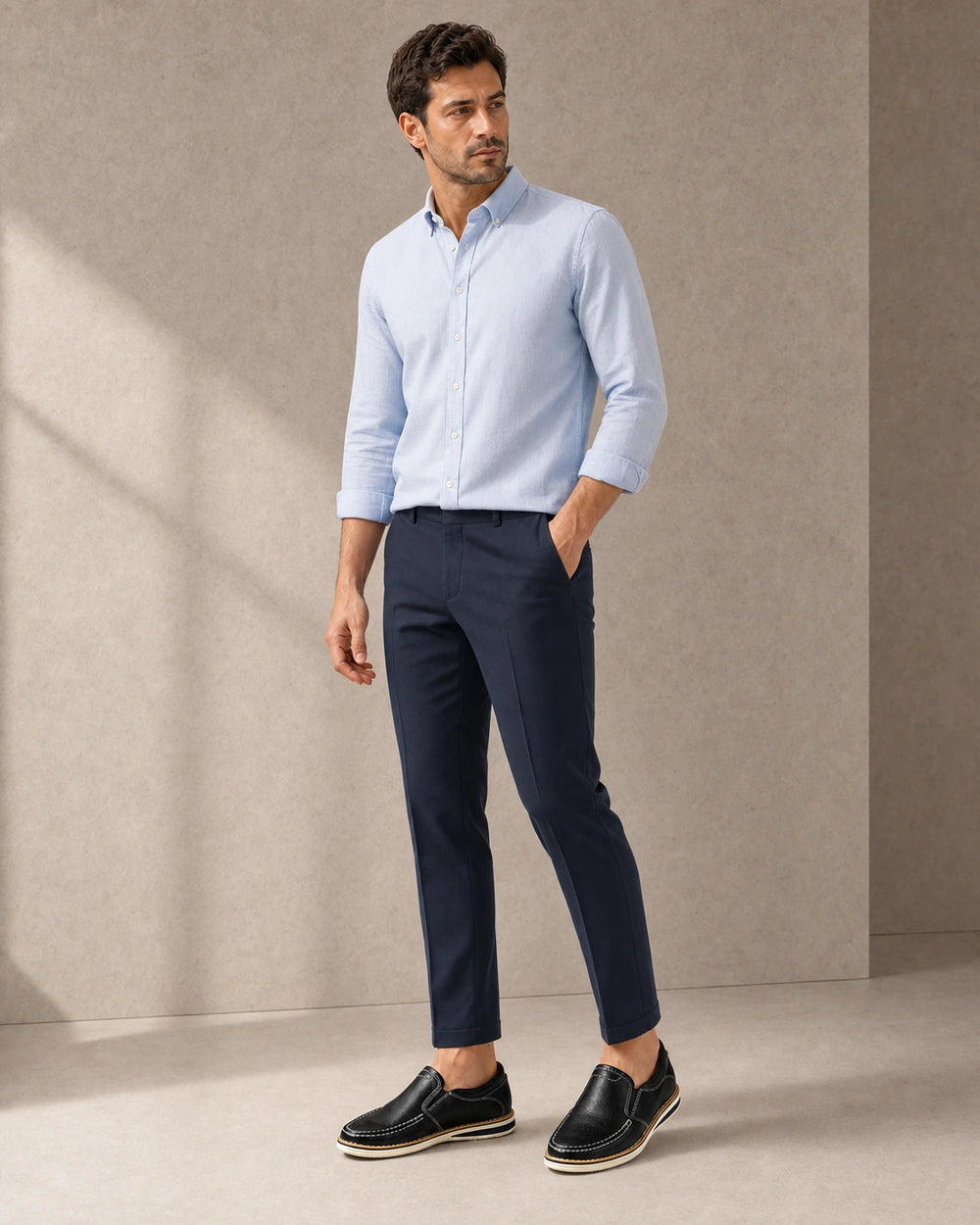 Handnaht-Slip-on-Loafer für Herren mit elastischen Einsätzen — image 7