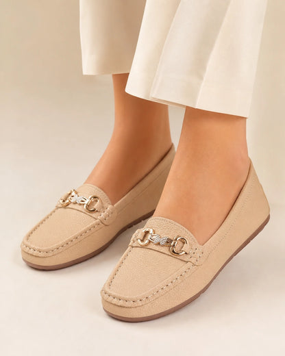 Damen-Loafer mit goldener Kette — Produktbild 1