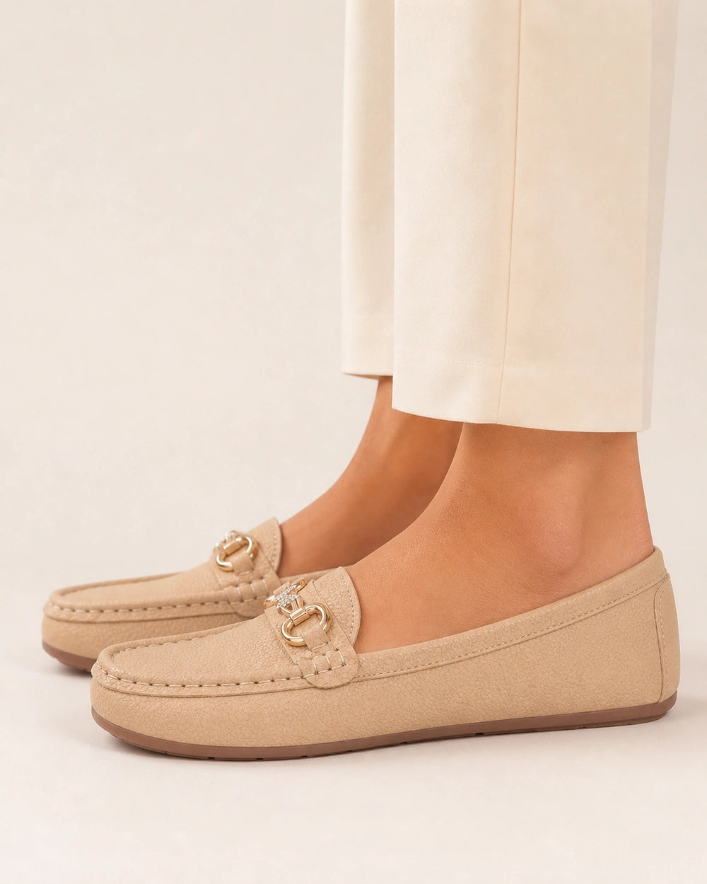 Damen-Loafer mit goldener Kette — Produktbild 4