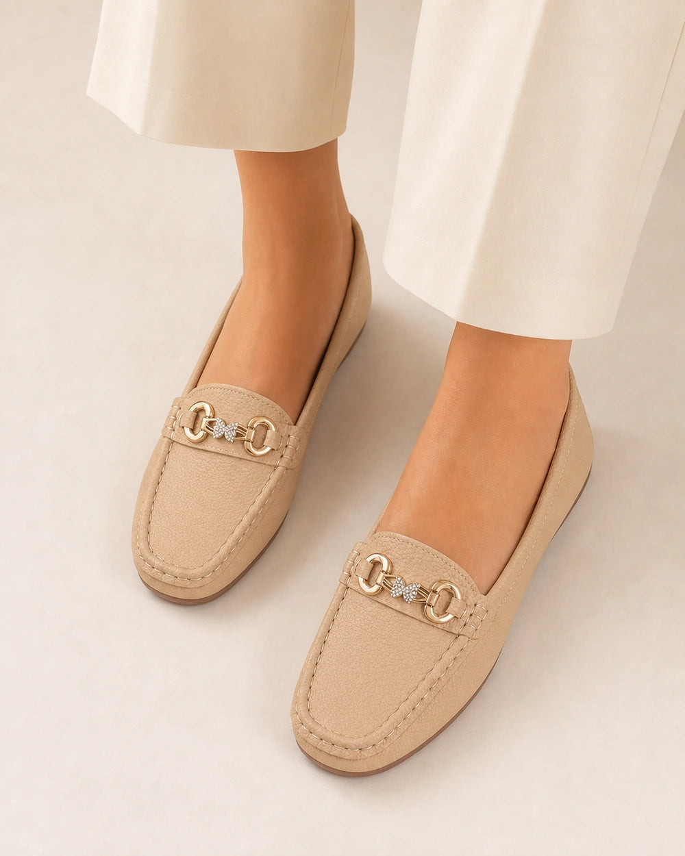 Damen-Loafer mit goldener Kette — Produktbild 5