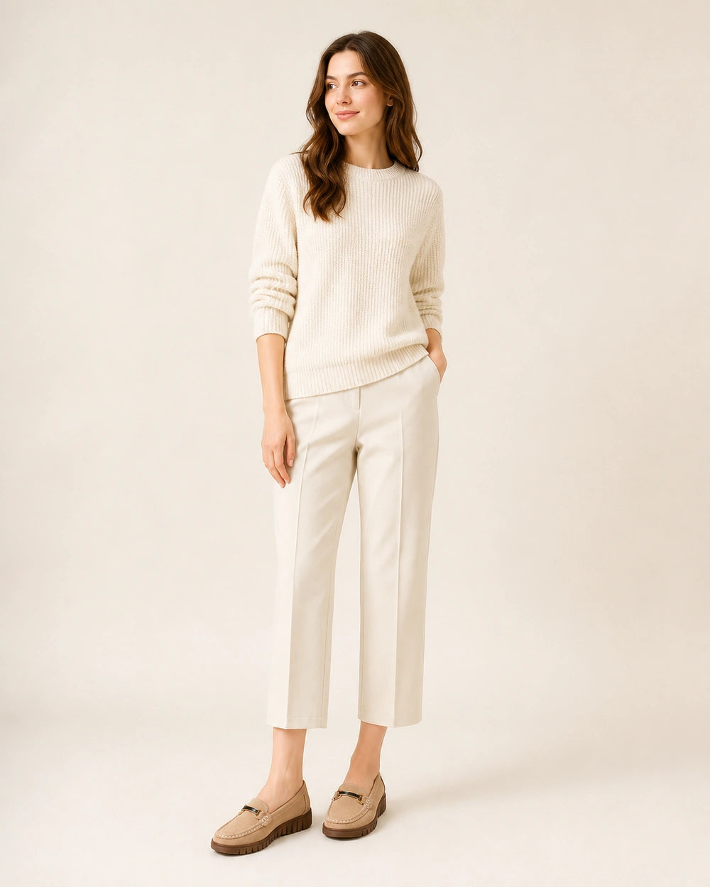 Damen-Loafer mit Chunky-Sohle und goldener Spange — Produktbild 2
