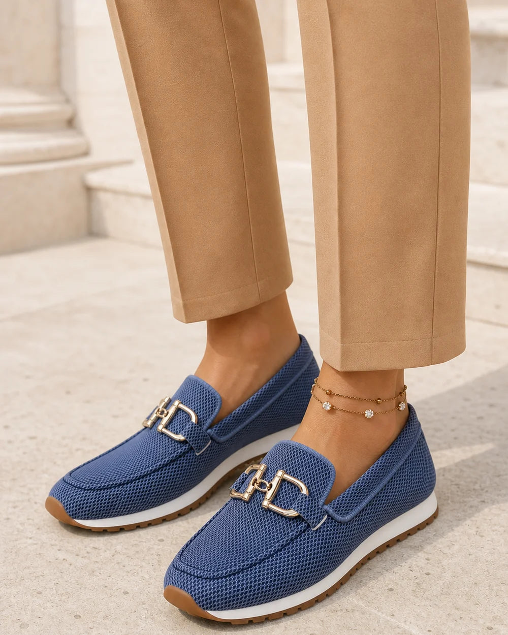 Damen-Loafer mit Doppelspange und sportlicher Sohle — Produktbild 2