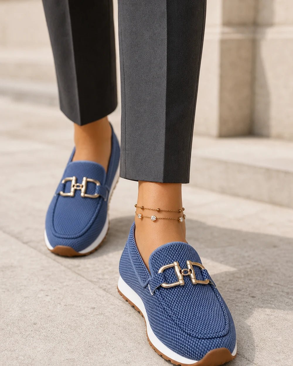 Damen-Loafer mit Doppelspange und sportlicher Sohle — Produktbild 7