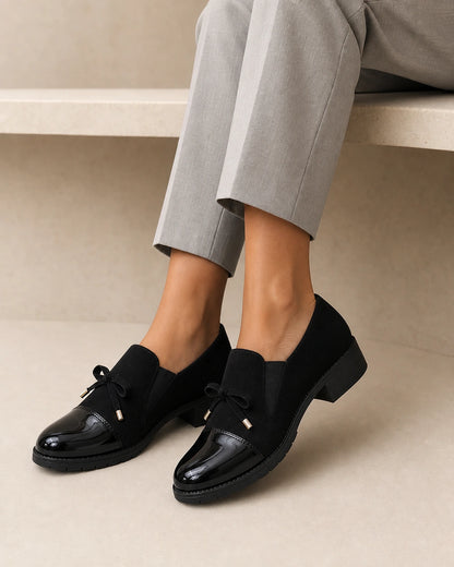 Damen-Loafer mit Lackspitze und Schleife — Produktbild 8