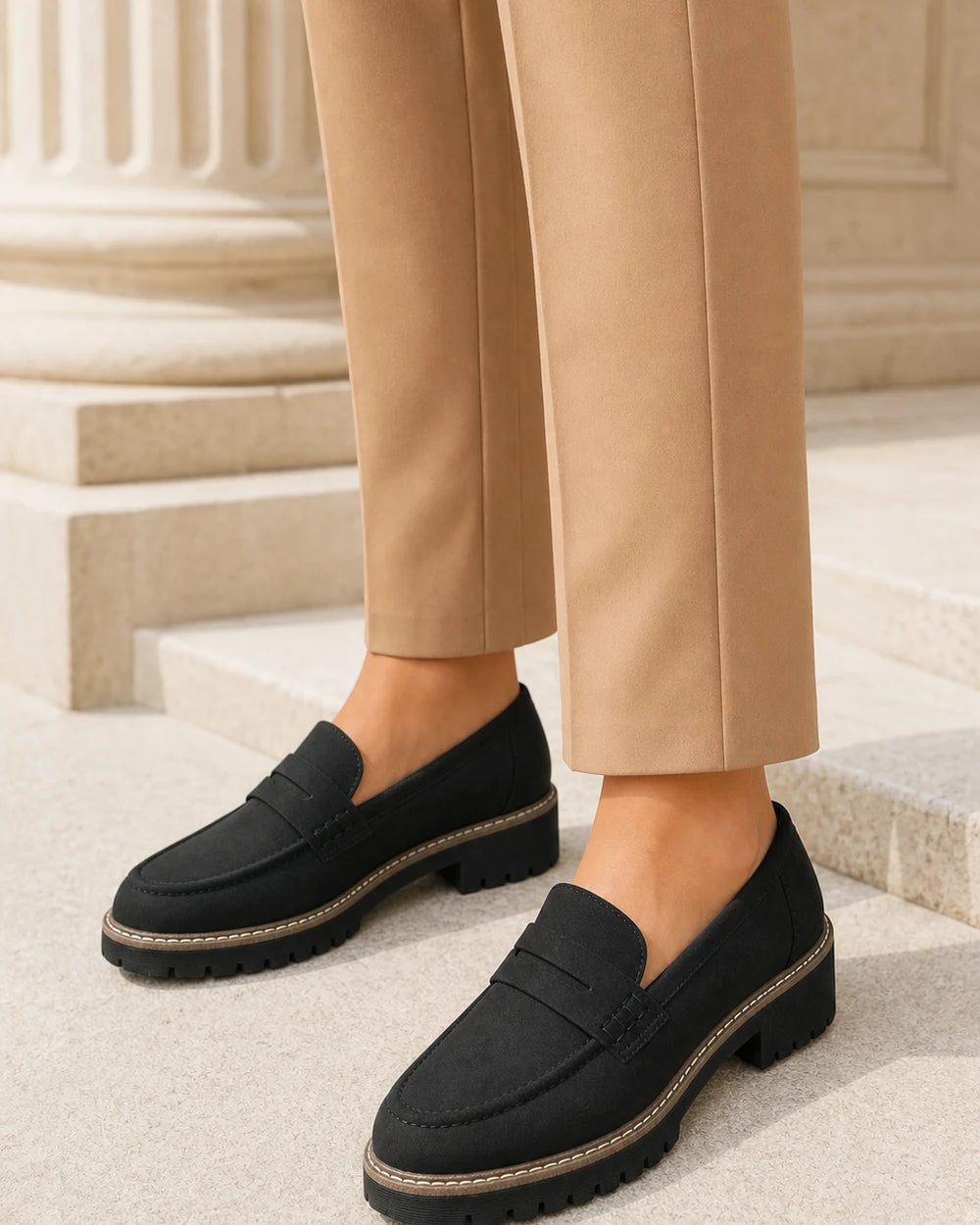 Damen-Loafer mit markanter Profilsohle — Produktbild 2
