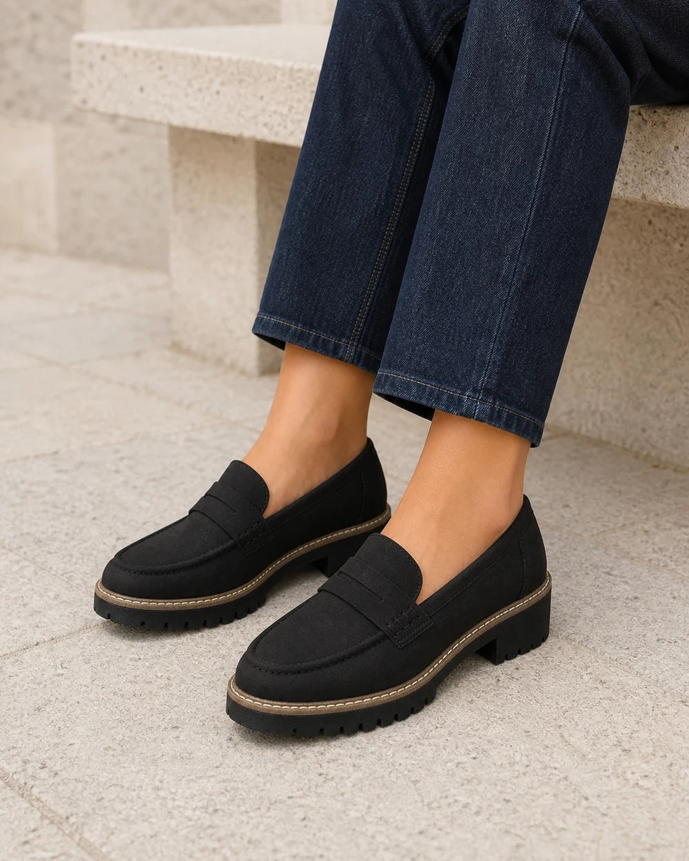 Damen-Loafer mit markanter Profilsohle — Produktbild 8