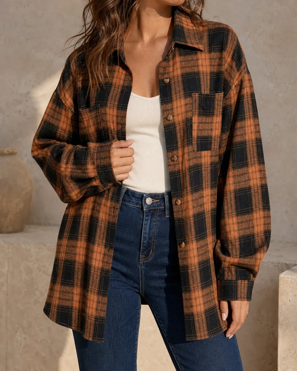 Damen Oversize-Karohemd — image 1