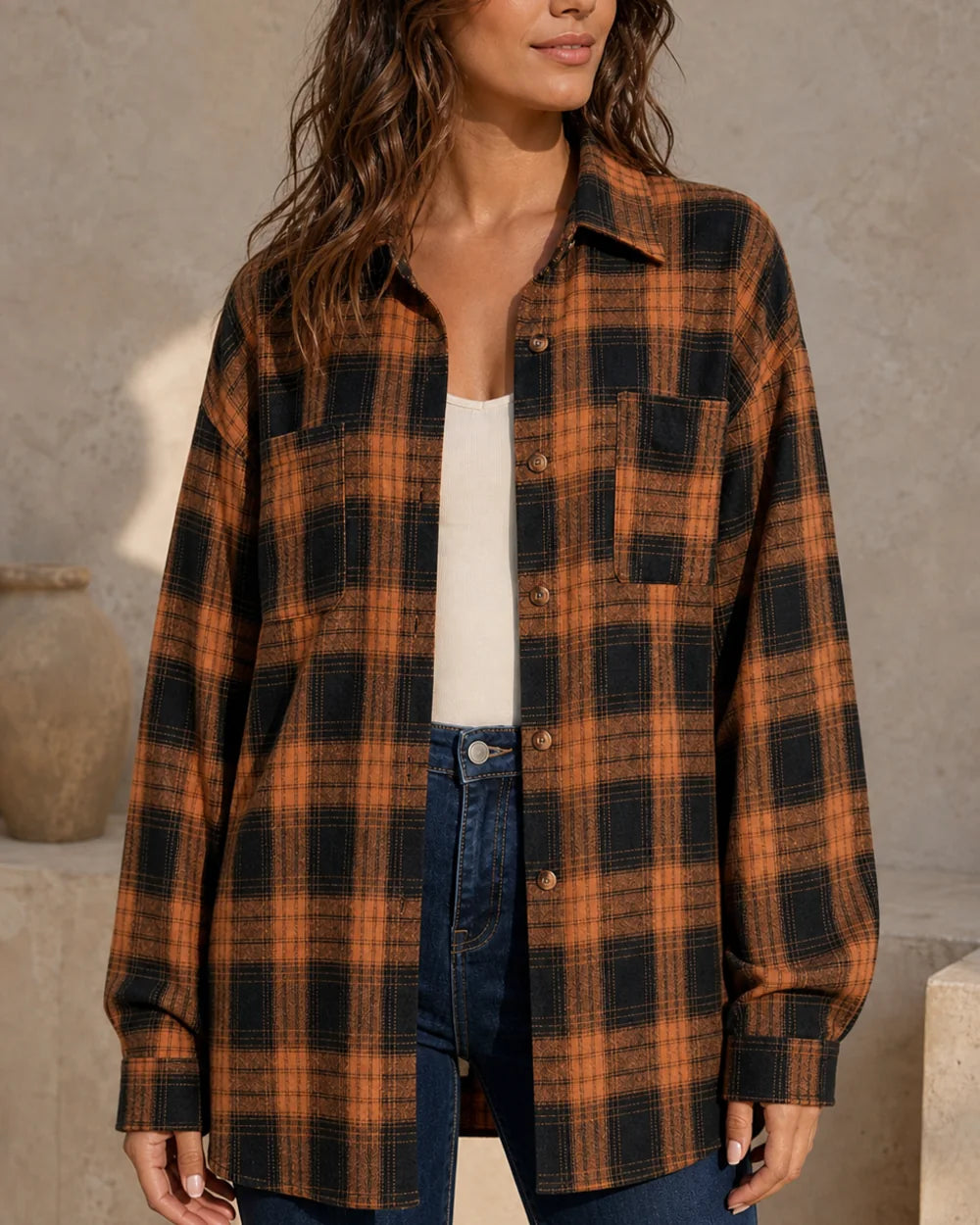 Damen Oversize-Karohemd — image 3
