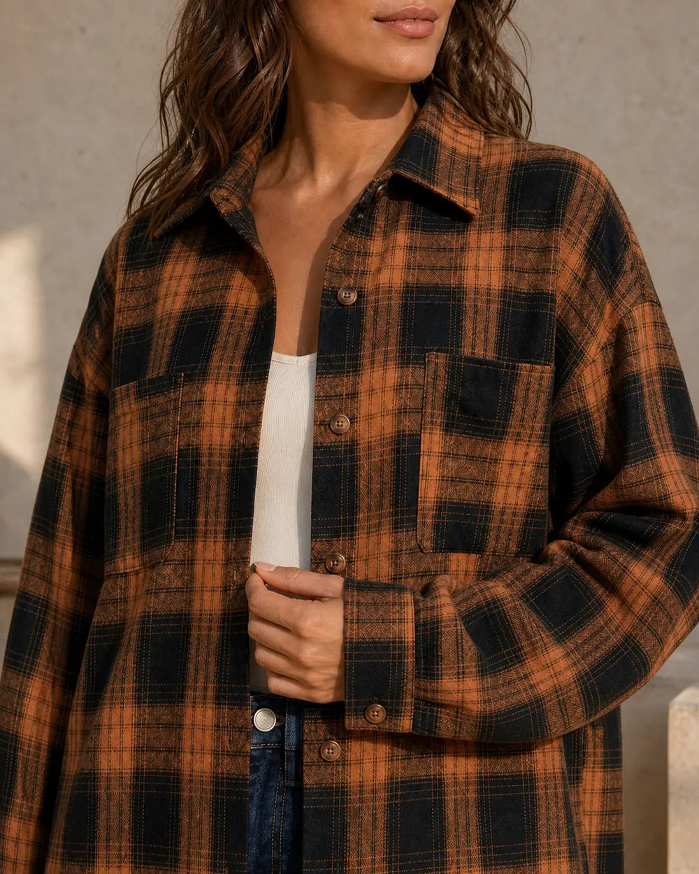 Damen Oversize-Karohemd — image 5