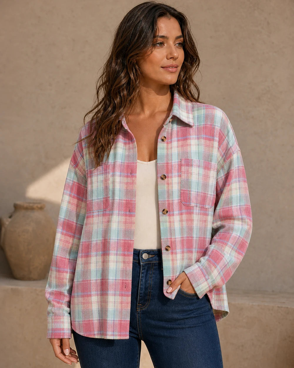 Damen Oversize-Karohemd — image 9