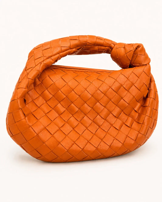 Geflochtene Handtasche Damen im Hobo-Stil mit Reissverschluss – Begleiter für jeden Tag