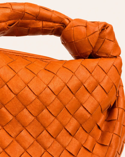 Momount Geflochtene Hobo-Handtasche für Damen