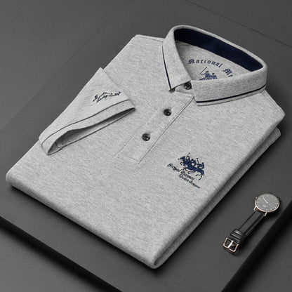 Momount muška polo majica – izvezeni logo konja, premium kratki rukavi
