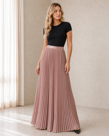 Fließender Plissee-Maxirock für Damen — image 7