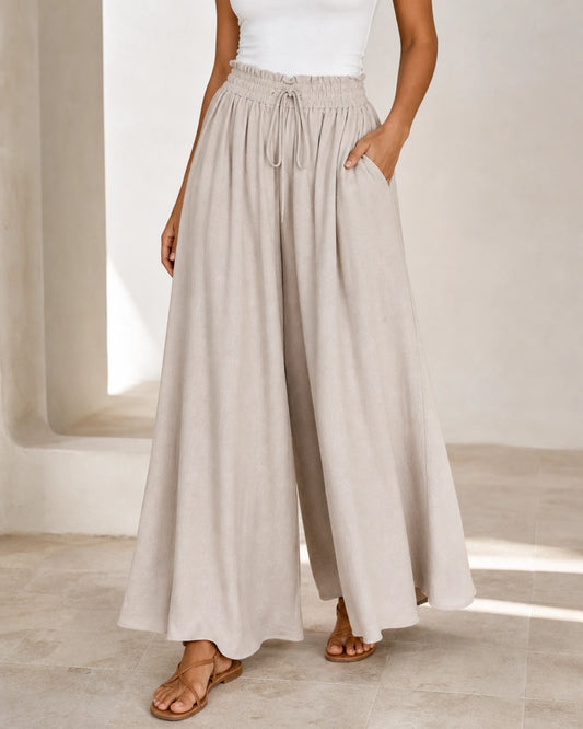 Damen Hose mit hoher Taille und weitem Bein — image