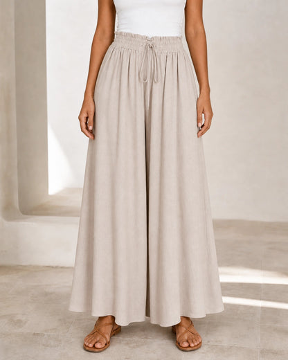 Damen Hose mit hoher Taille und weitem Bein — image