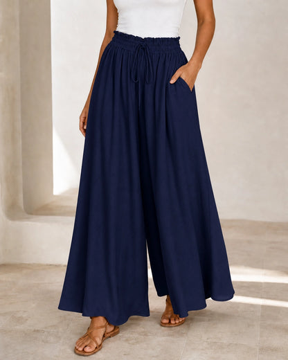 Damen Hose mit hoher Taille und weitem Bein — image