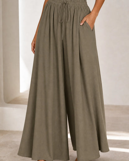 Damen Hose mit hoher Taille und weitem Bein — image